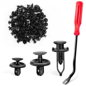 100 Pcs Hole 7mm 9mm Car Retainer Clips Push Type Bumper Fastener Rivet Clips for Lexus Toyota GM
