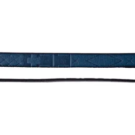 10mm Embossed South Western Leather - Blue