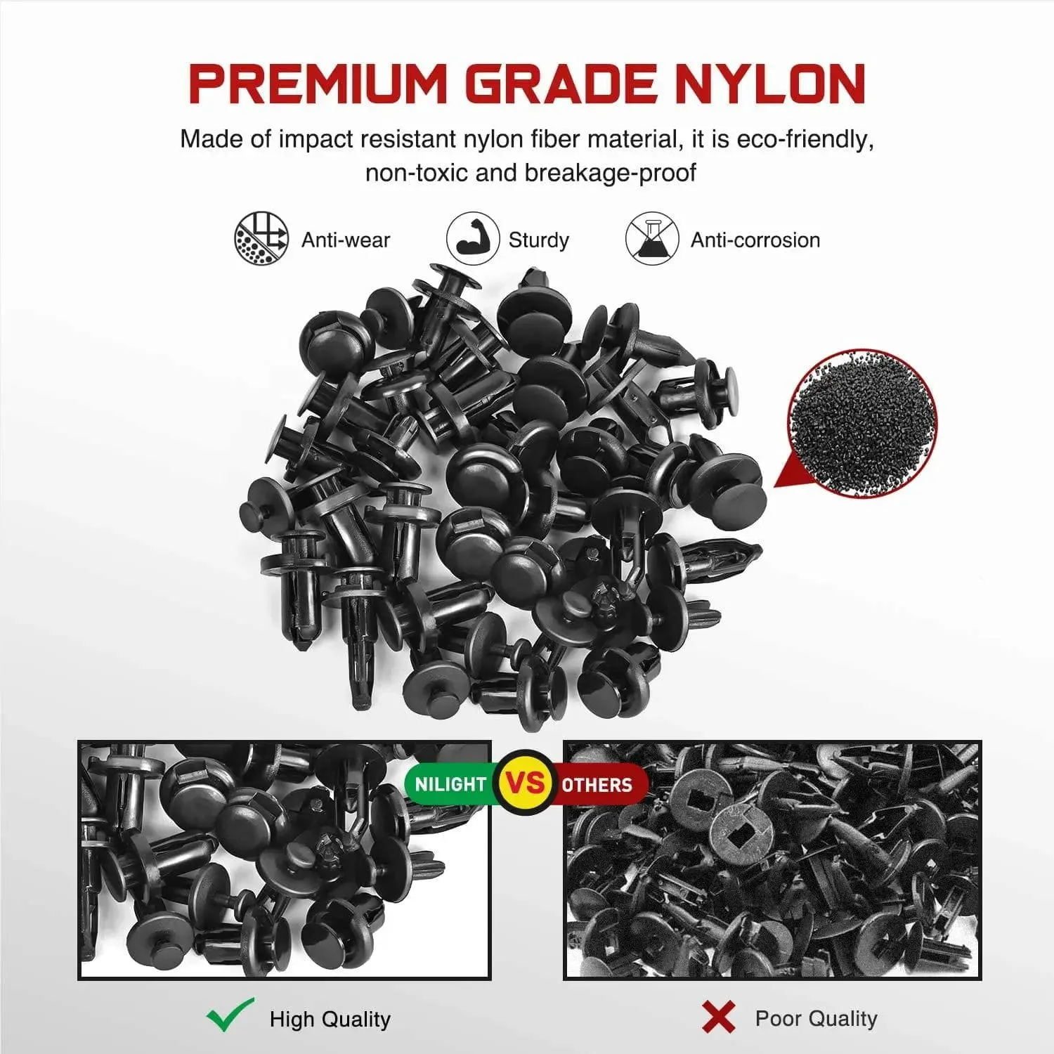 120 Pcs Hole 6.3mm 8mm 9mm 10mm Car Push Retainer Clips Kits Expansion Screws Replacement Kit Bumper Push Rivet Clips for GM Ford Toyota Honda Chrysler