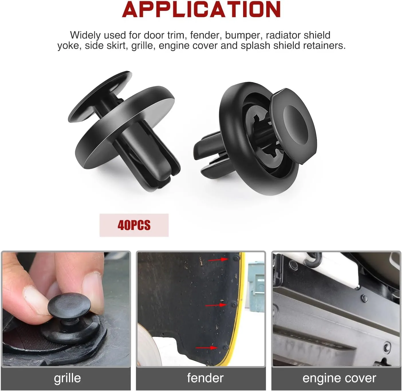 158 Pcs Bumper Retainer Clips Car Push Retainer Kit