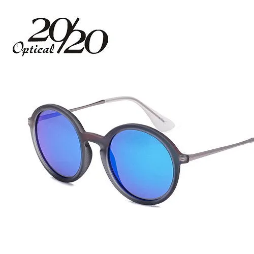 20/20 Matte Round Leopard Women's Sunglasses