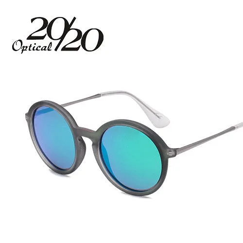 20/20 Matte Round Leopard Women's Sunglasses