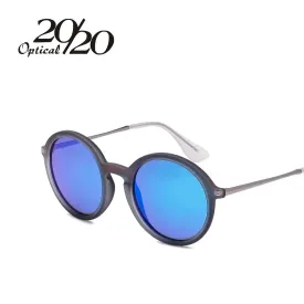 20/20 Matte Round Leopard Women's Sunglasses
