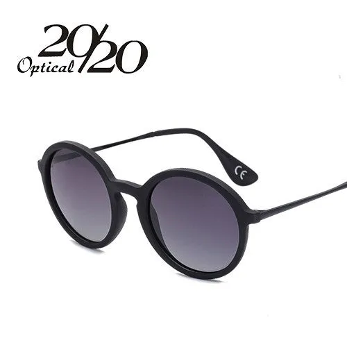 20/20 Matte Round Leopard Women's Sunglasses
