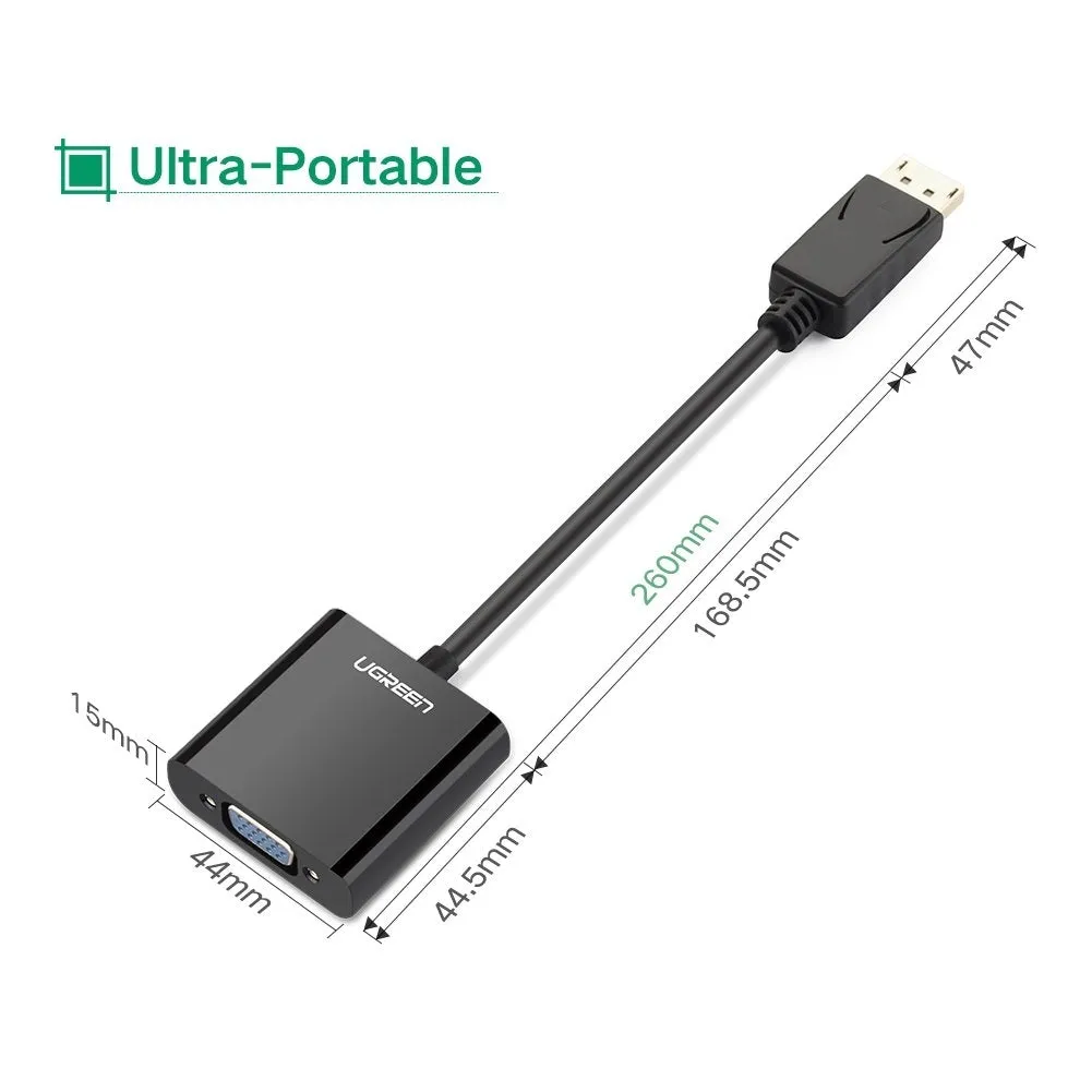 20415 DP Male to VGA Female Converter Cable
