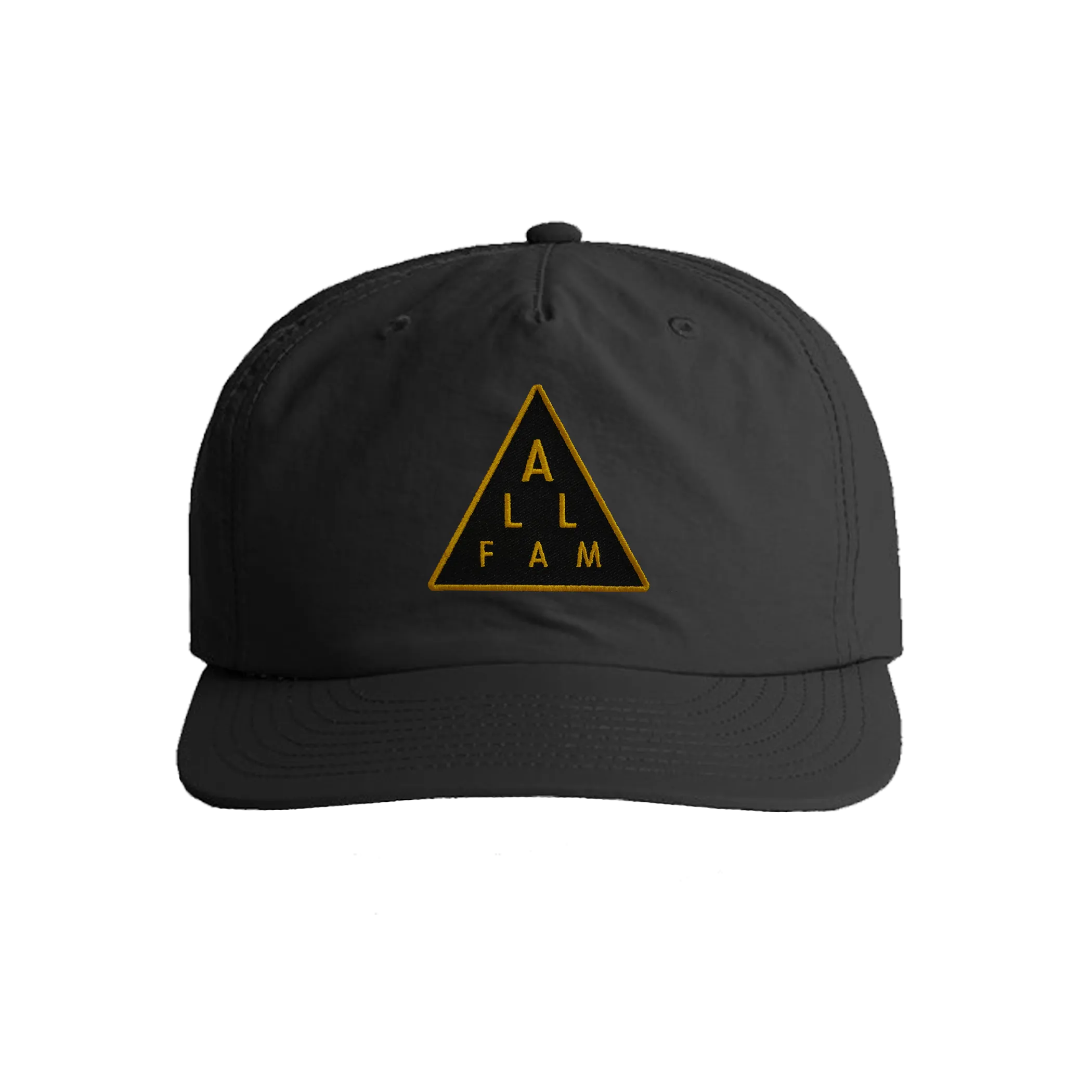 2" TRIANGLE PATCH SURF CAP BLK