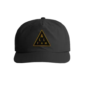 2" TRIANGLE PATCH SURF CAP BLK