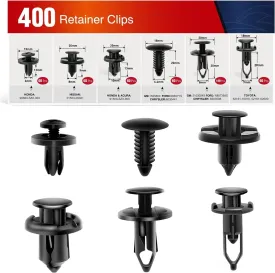 400 Pcs Hole 6mm 7mm 8mm 9mm 10mm Car Retainer Clips For GM Ford Toyota Honda Chrysler Nissan