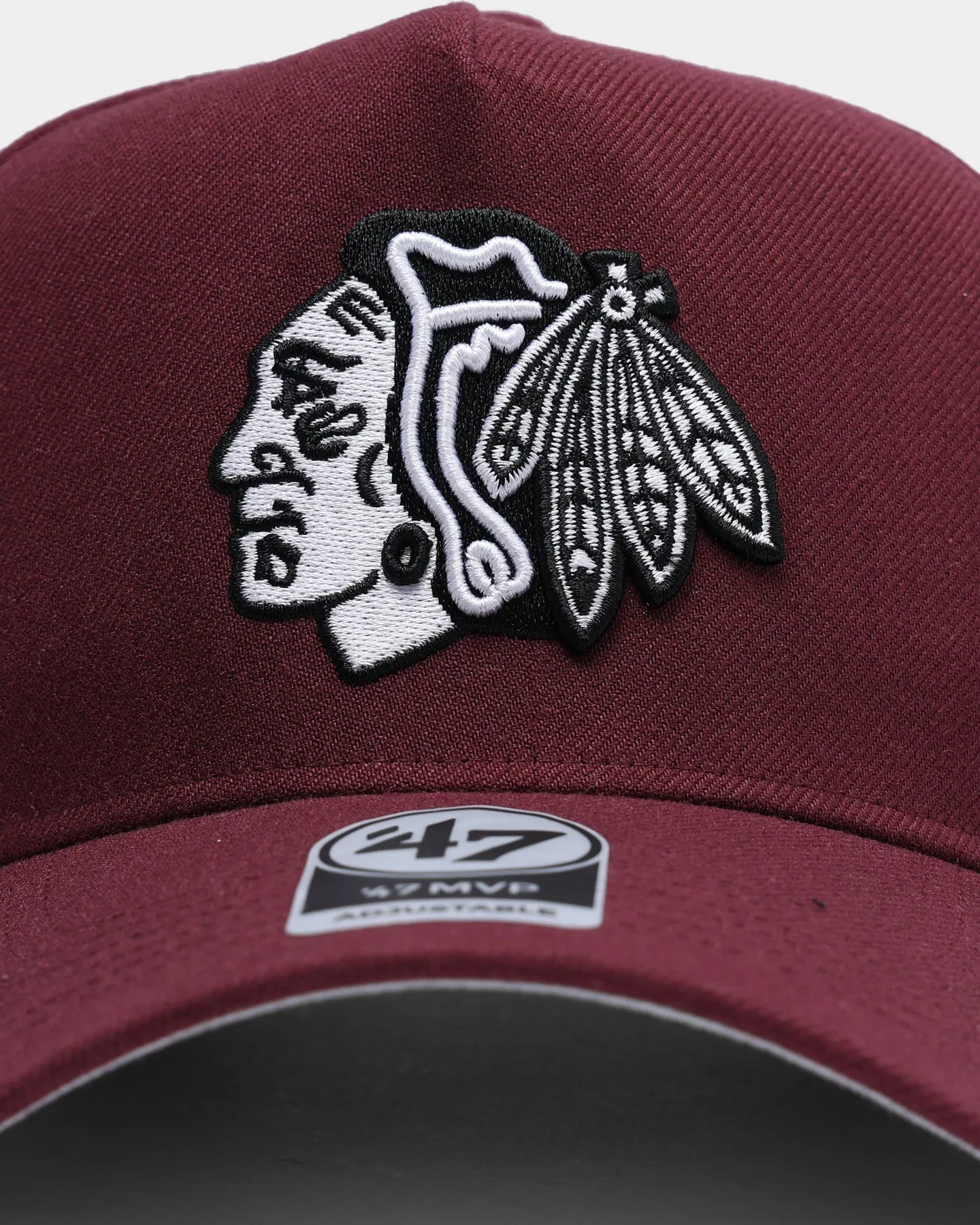 47 Brand Chicago Blackhawks MVP DT Snapback Dark Maroon