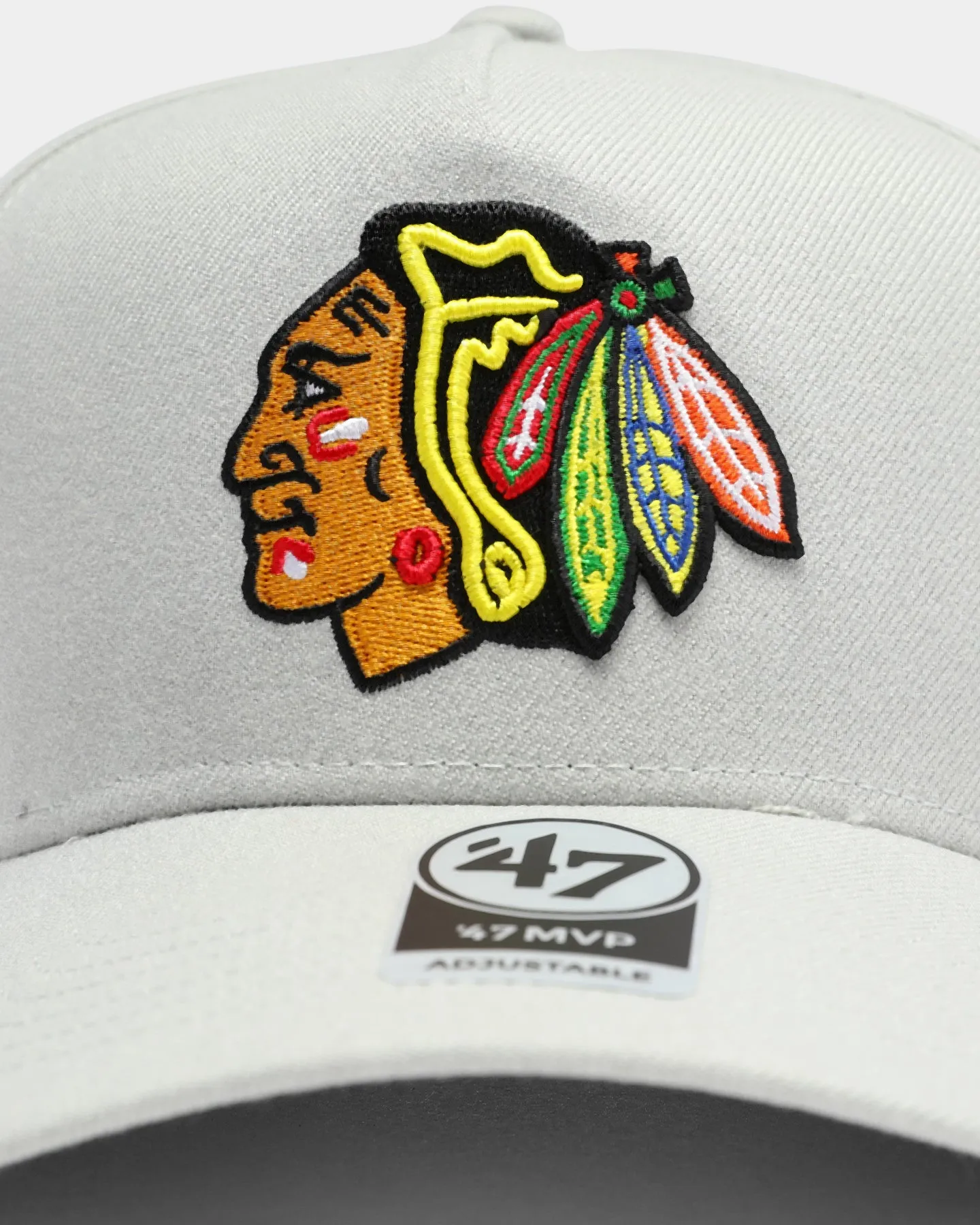 47 Brand Chicago Blackhawks Replica MVP DT Snapback Grey