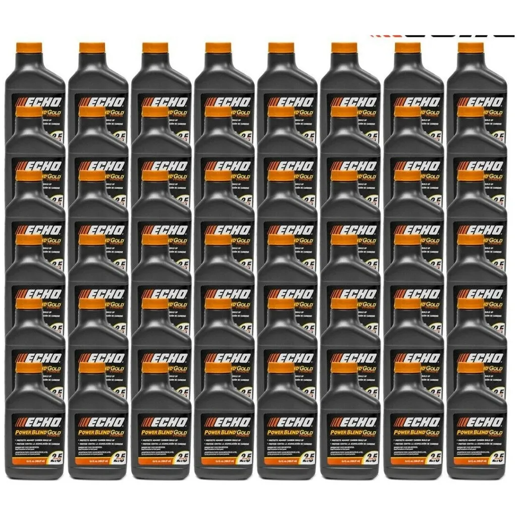 (48 Pack) 6.4oz: 2.5 Gallon 2-Cycle Oil Mix PowerBlend 6450025G Gold