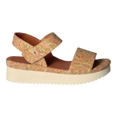 Abrilla-Bright Multi Cork  | L'AMOUR DES PIEDS