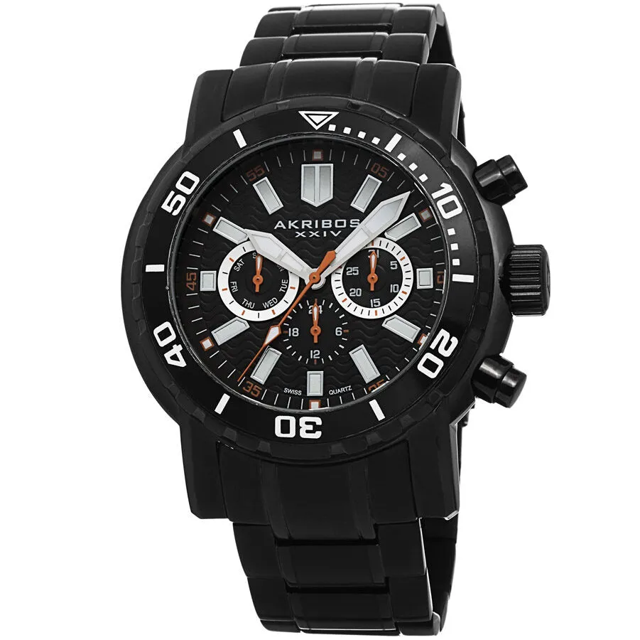 Akribos Xxiv Black Men's Watch AK675BK