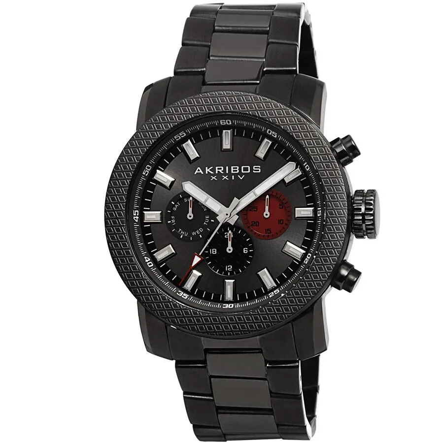 Akribos Xxiv Black Men's Watch AK684GN
