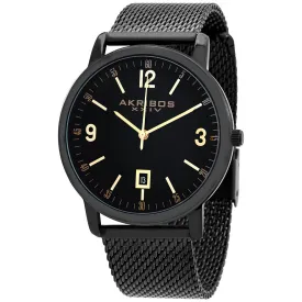Akribos Xxiv Omni Black Dial Stainless Steel Men's atch AK858BK