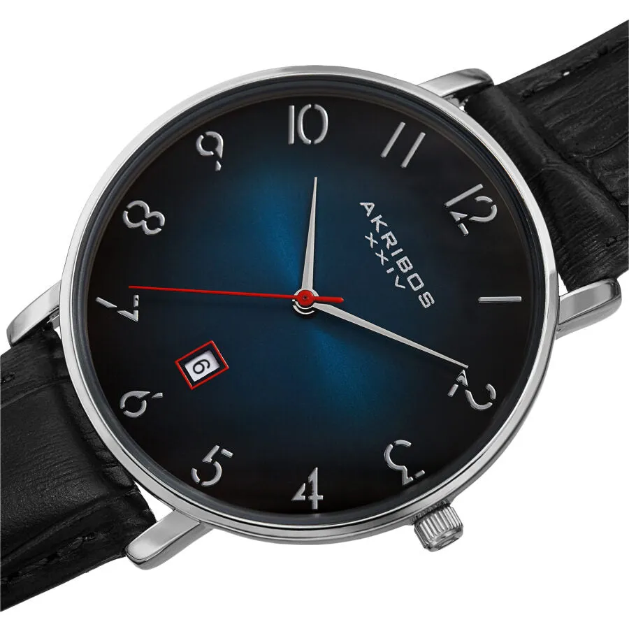 Akribos Xxiv Quartz Blue Dial Men's Watch AK1077TQ