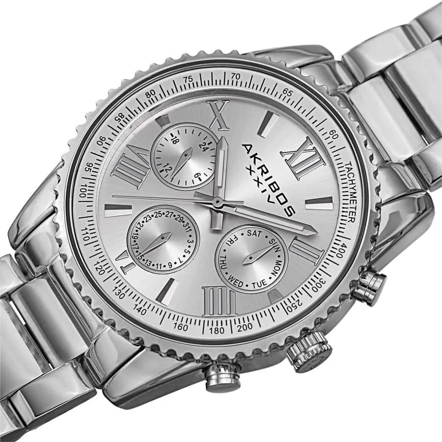 Akribos Xxiv Quartz Silver Dial Men's Watch AK1099SS