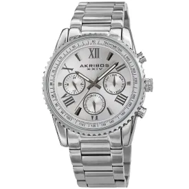 Akribos Xxiv Quartz Silver Dial Men's Watch AK1099SS