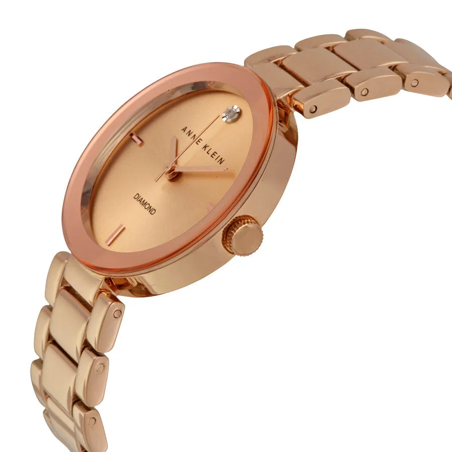 Anne Klein Rose Dial Rose Gold-tone Ladies Watch 1362RGRG