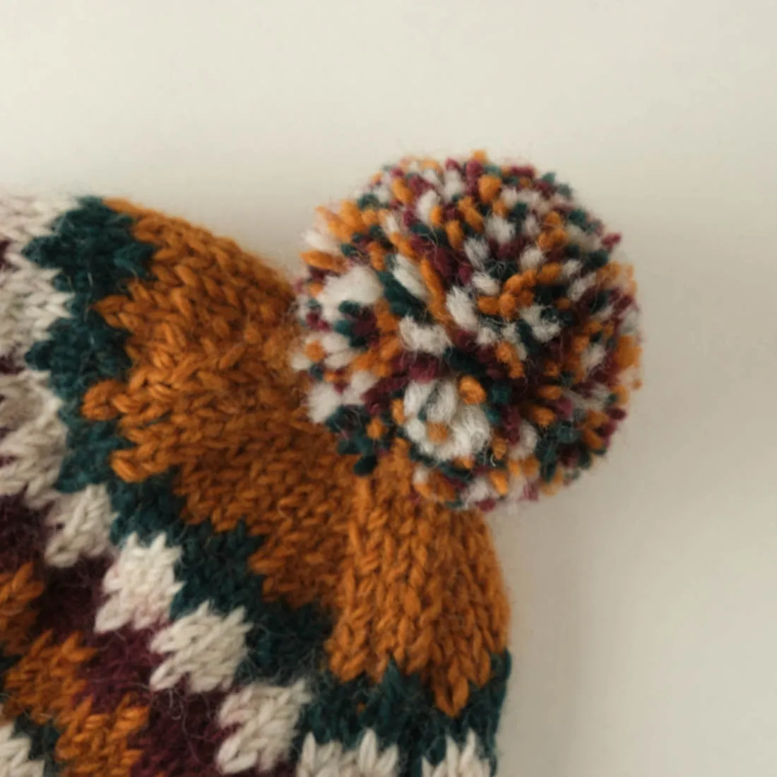 Astrid Fair Isle Wool Bobble Hat