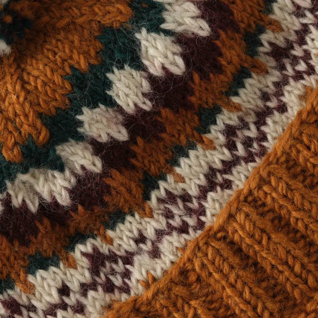 Astrid Fair Isle Wool Bobble Hat