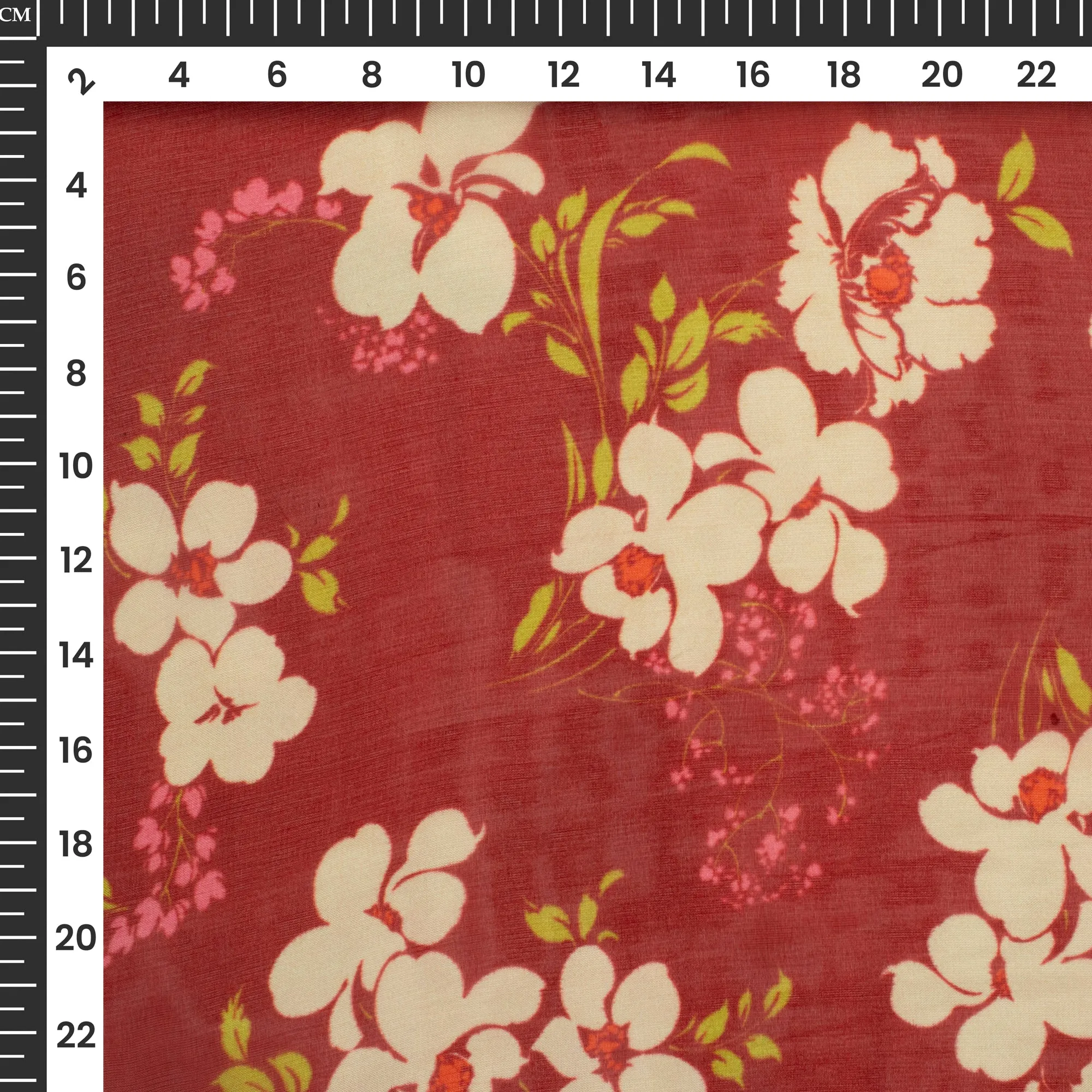 Attractive Floral Digital Print Pure Organza Fabric