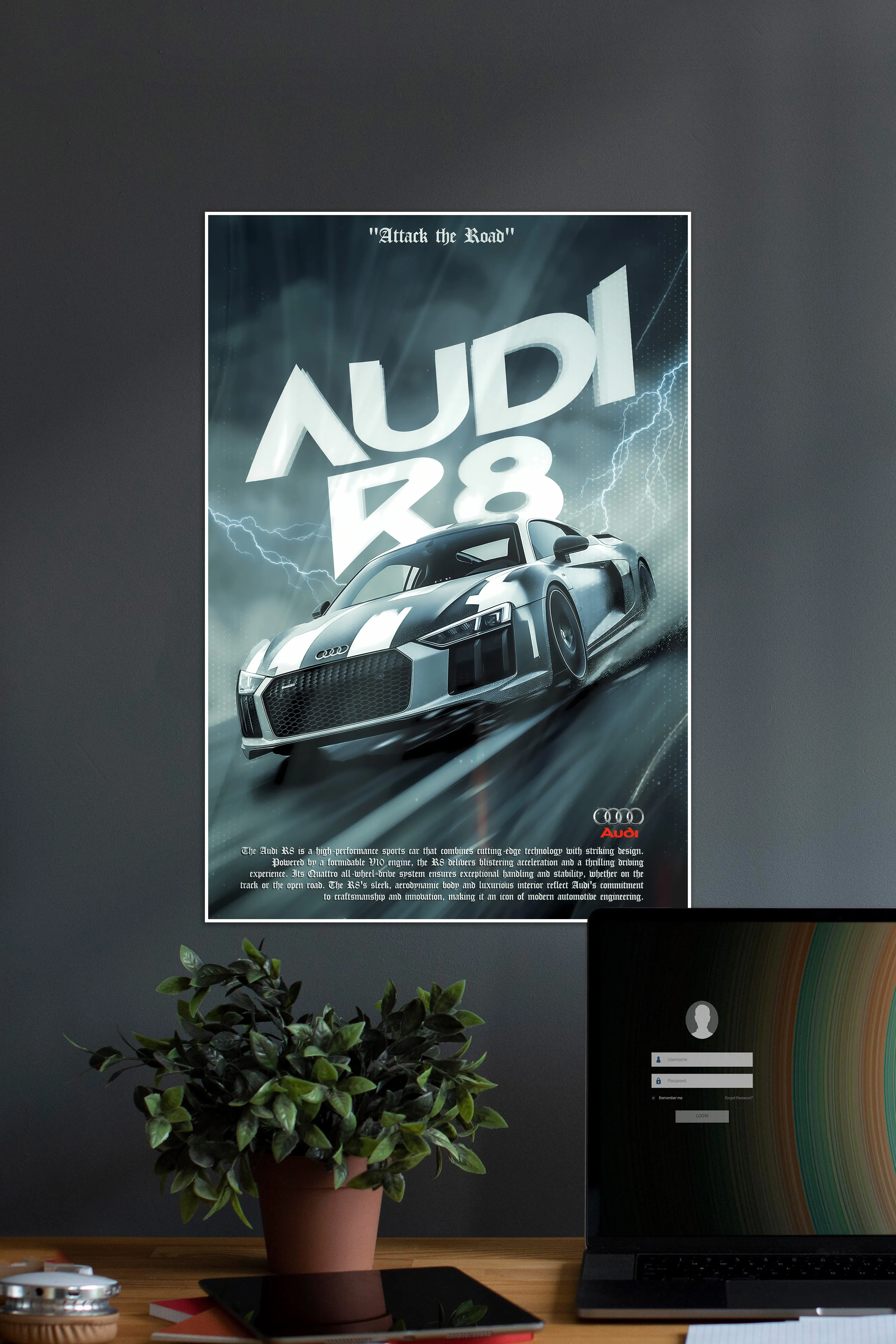 AUDI R8 X Attack | CONCEPT CARS #08 | CAR POSTERS