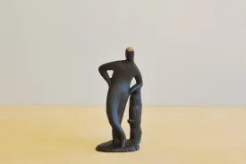 Autock Sculpture #4068 "Leaning on Treestump"