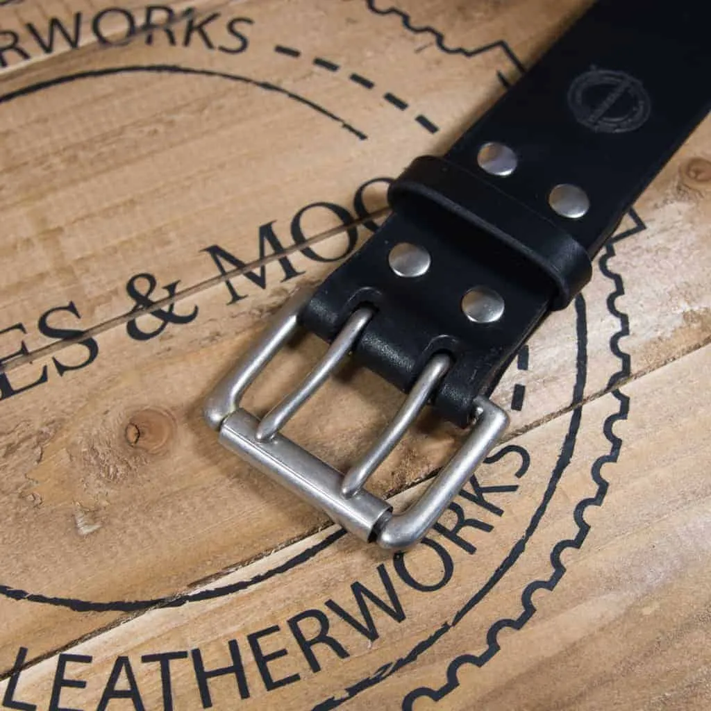Barnes & Moore Heavyweight Belt - Oak Bark Black/Nickel