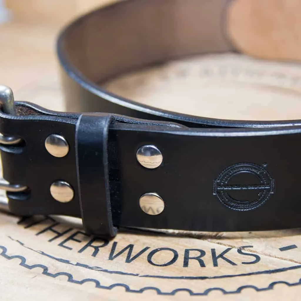 Barnes & Moore Heavyweight Belt - Oak Bark Black/Nickel