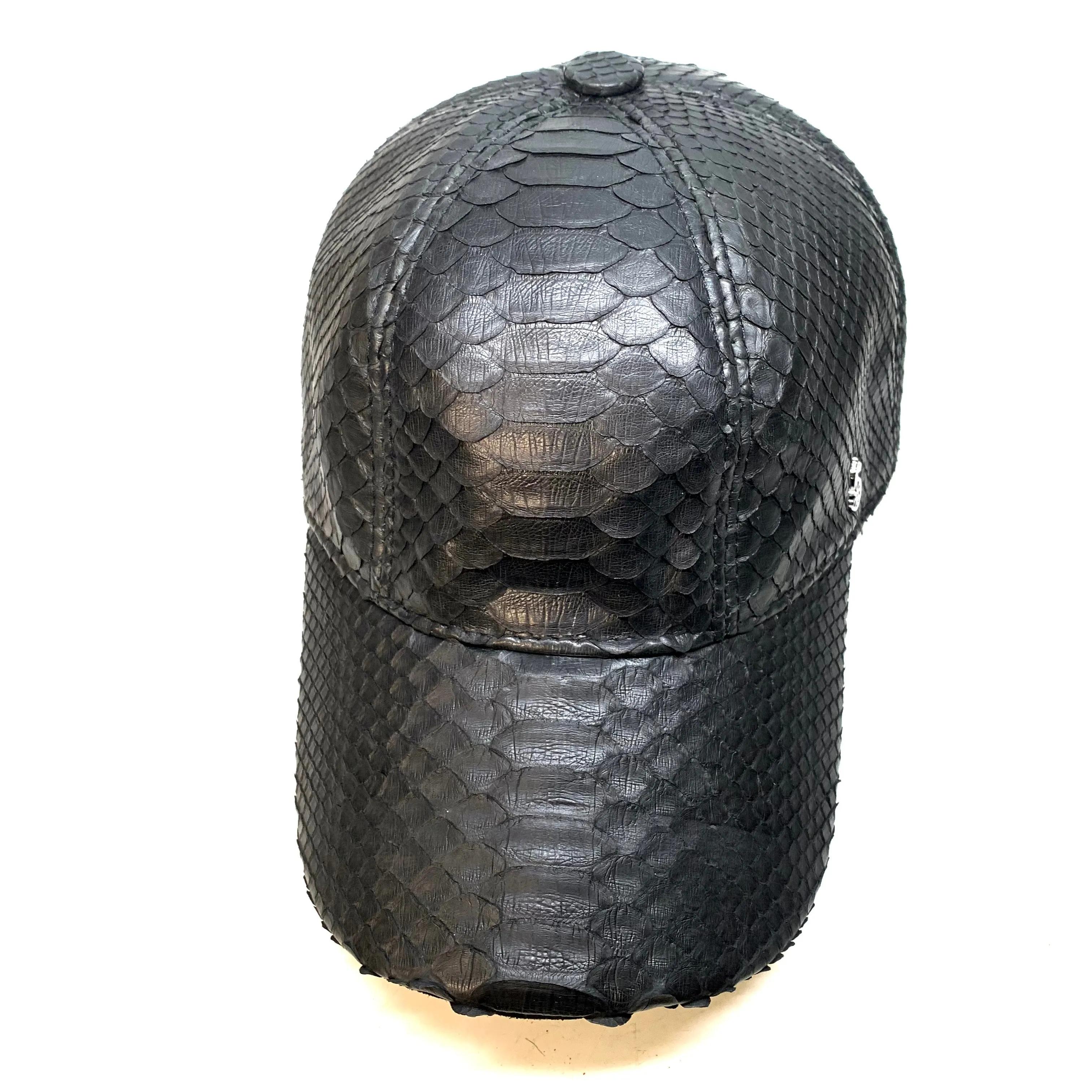 Barya NewYork All-Over Black Python Strap-Back Base Ball Hat