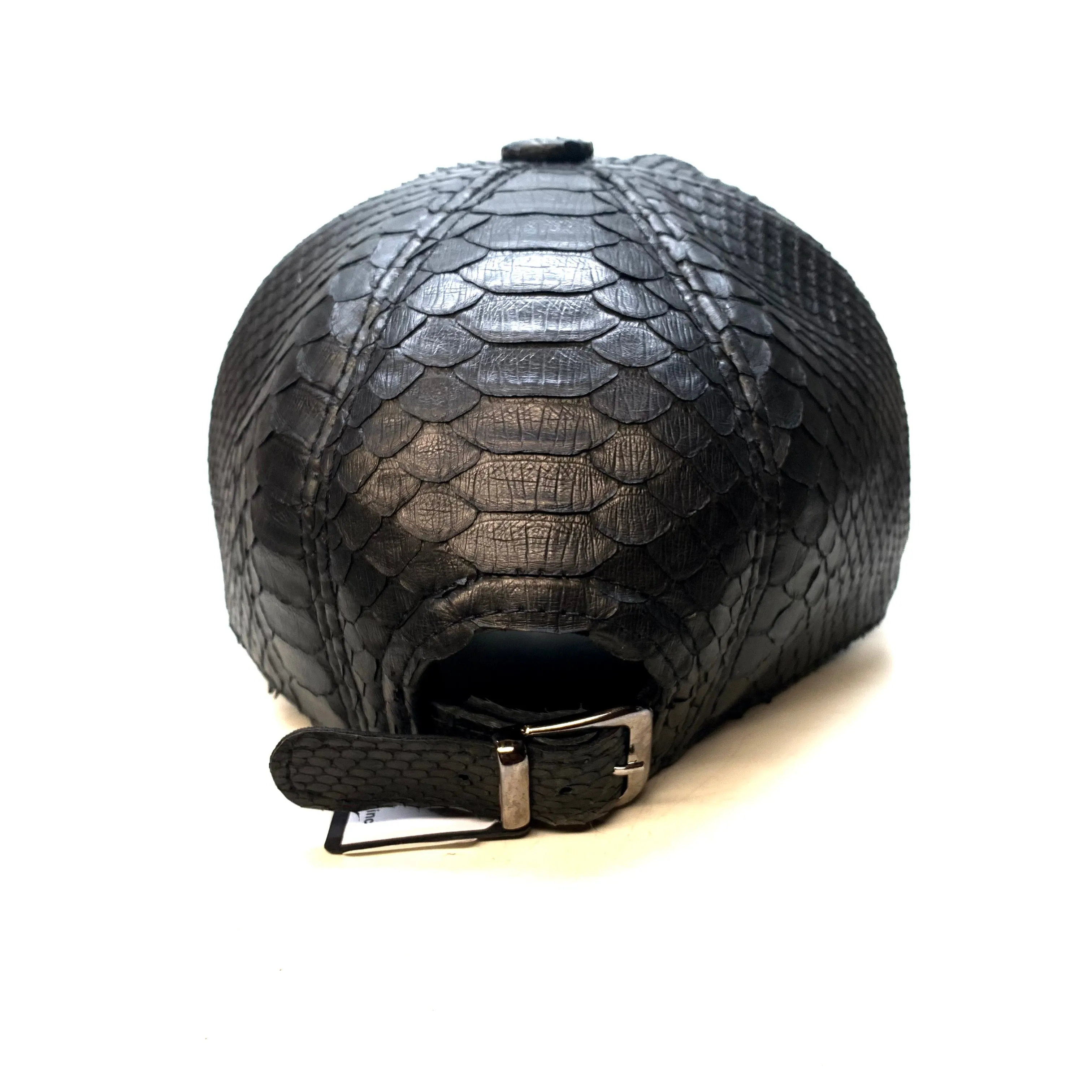 Barya NewYork All-Over Black Python Strap-Back Base Ball Hat