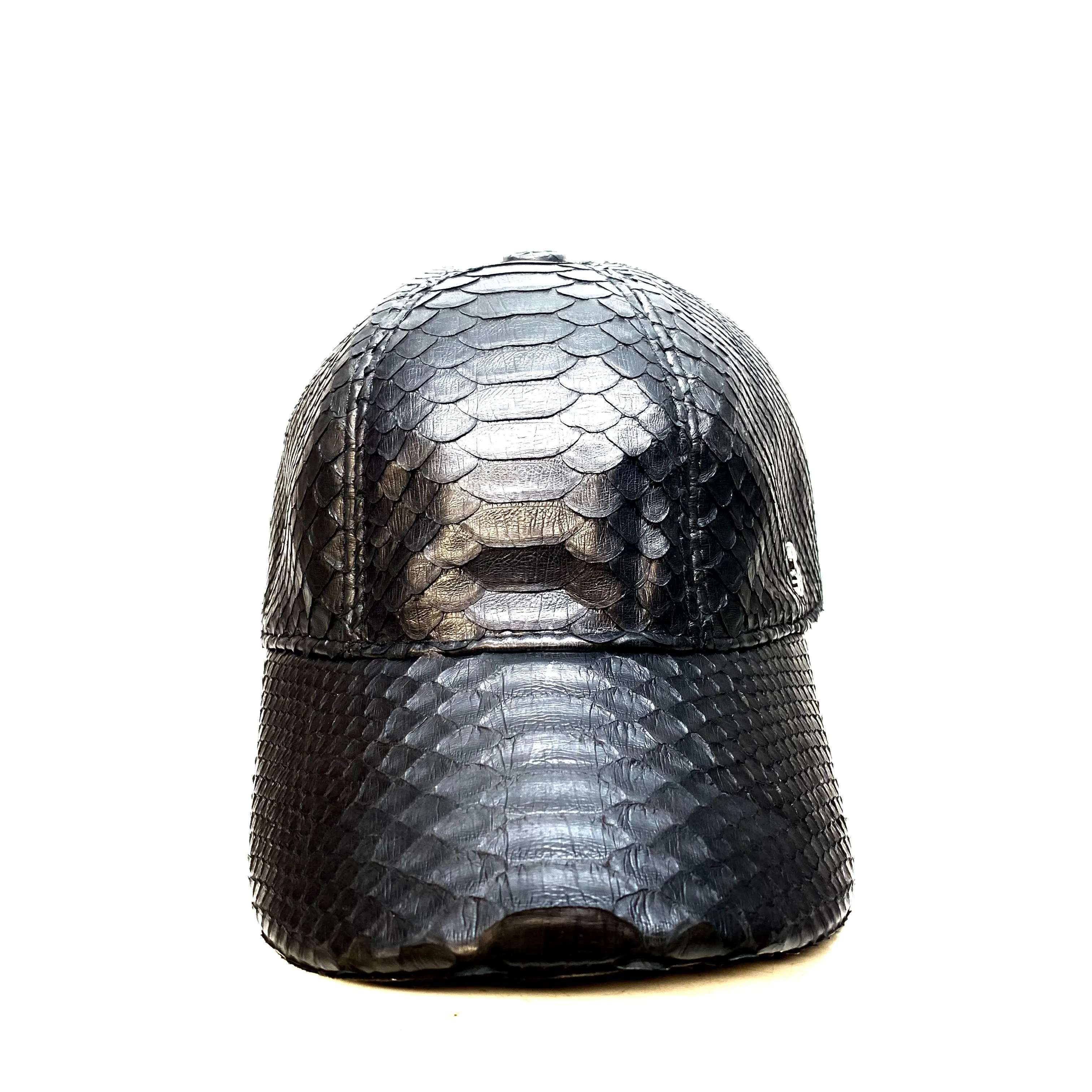 Barya NewYork All-Over Black Python Strap-Back Base Ball Hat