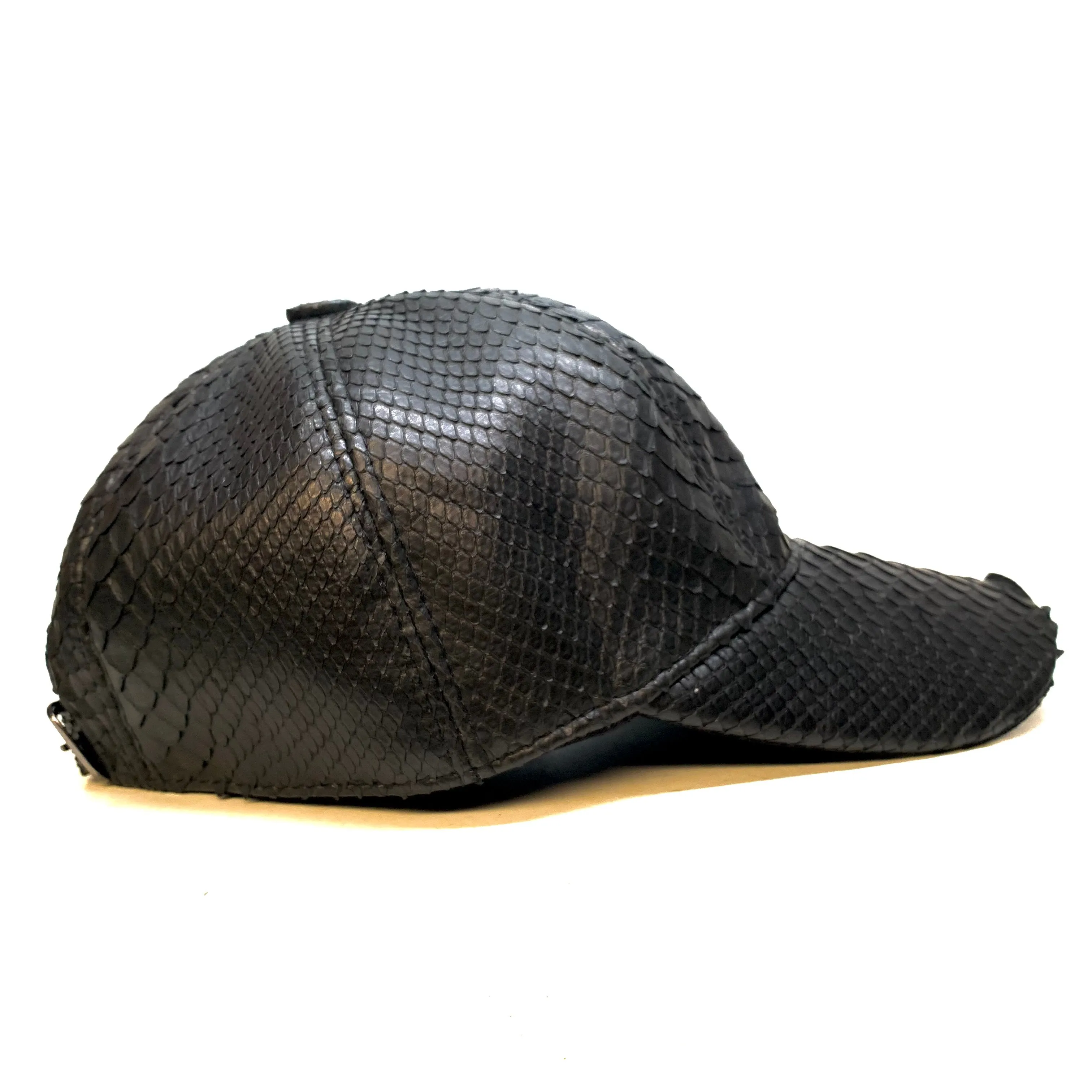 Barya NewYork All-Over Black Python Strap-Back Base Ball Hat