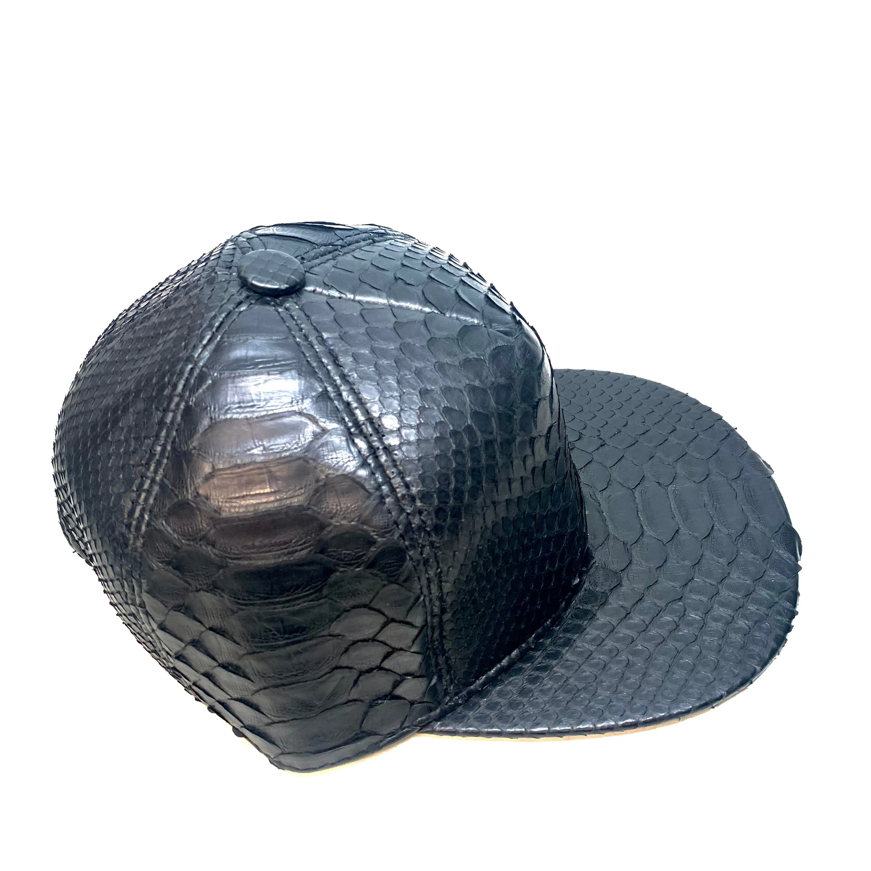 Barya NewYork All-Over Black Python Strap-Back Hat