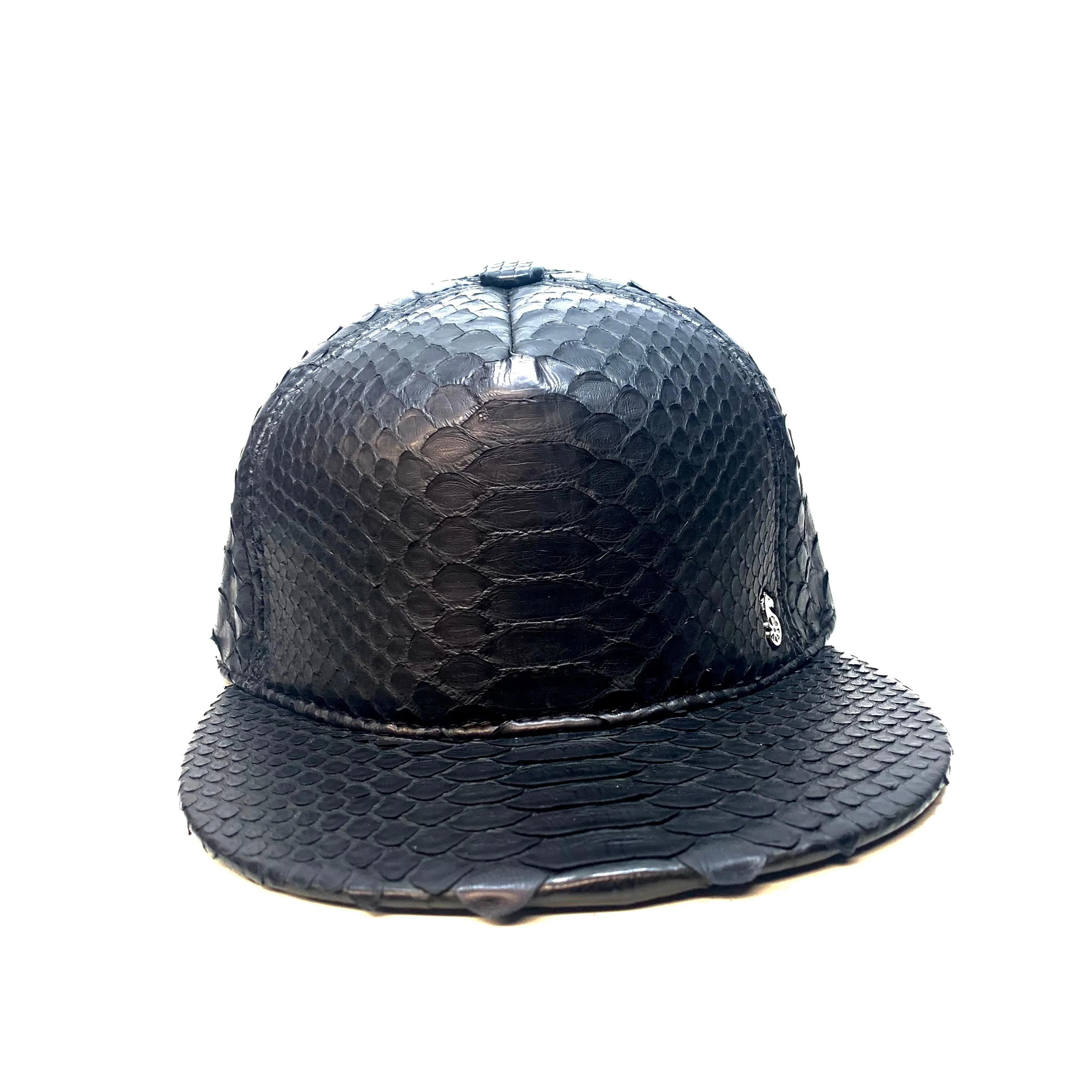 Barya NewYork All-Over Black Python Strap-Back Hat
