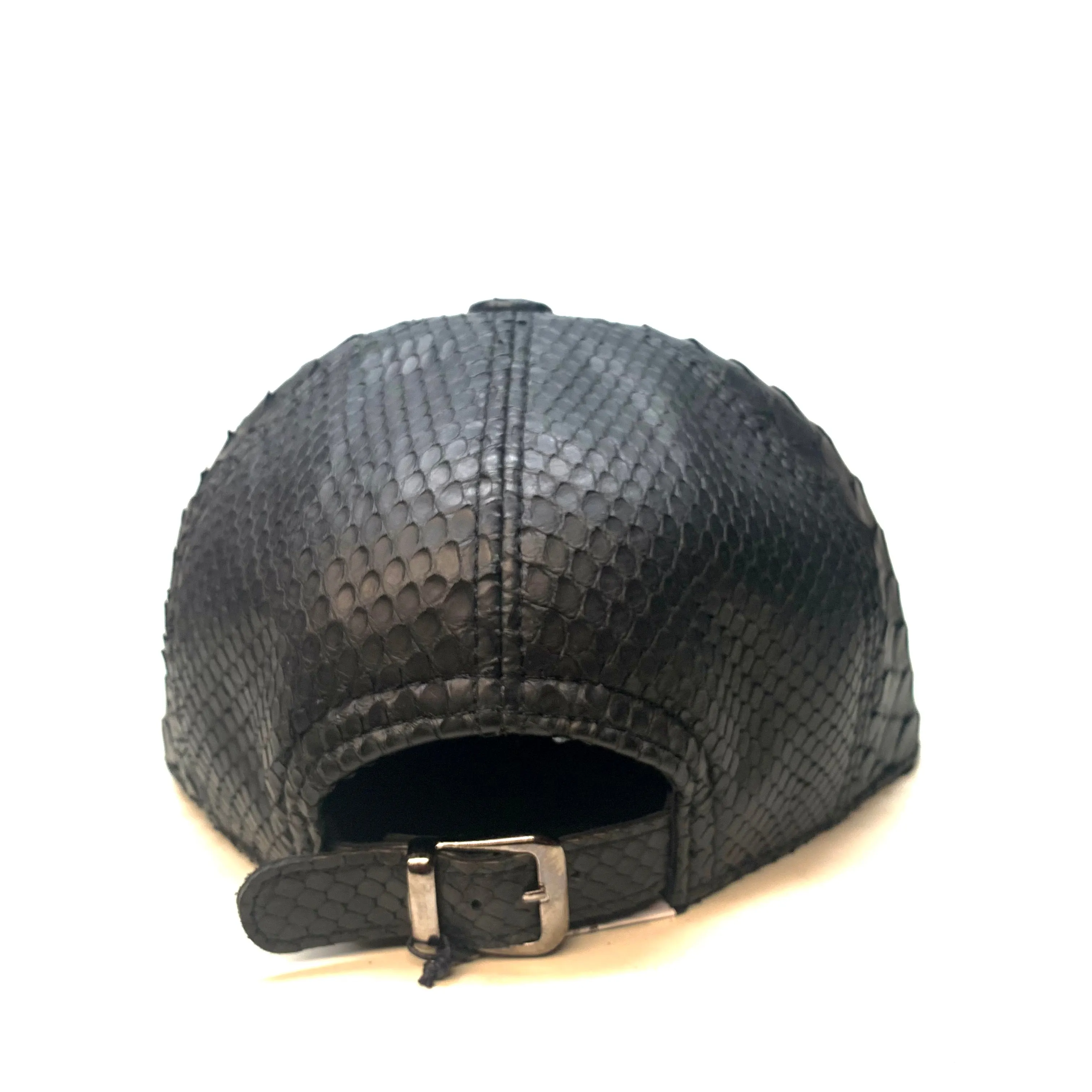Barya NewYork All-Over Black Python Strap-Back Hat