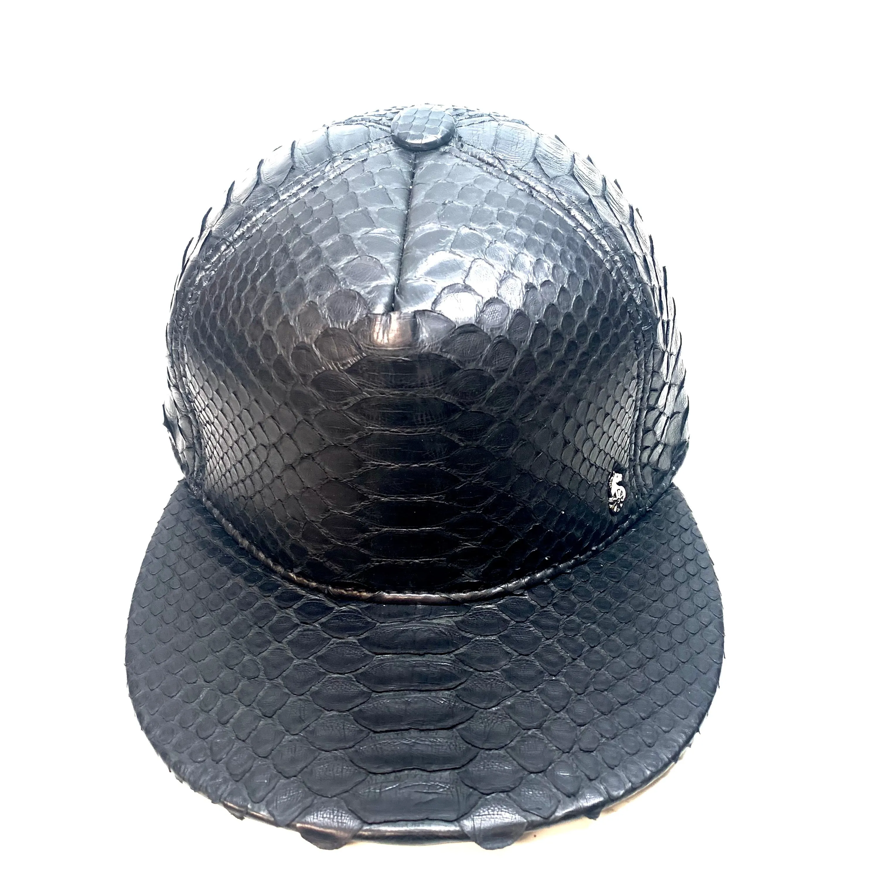 Barya NewYork All-Over Black Python Strap-Back Hat
