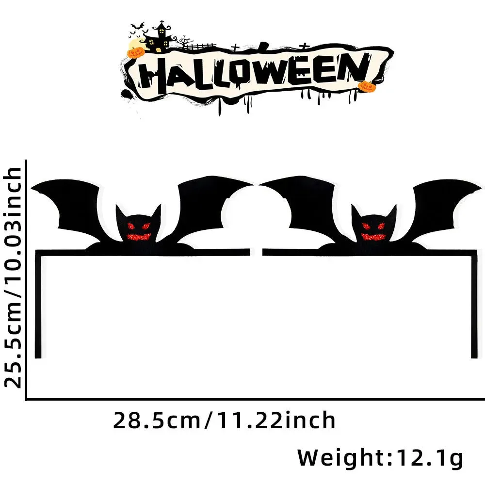 Bats Pumpkins Spider Webs Door Frame Halloween Decorative Item