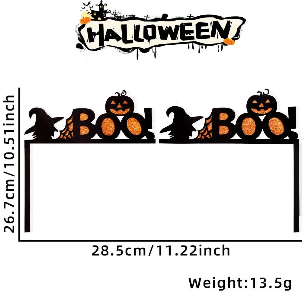Bats Pumpkins Spider Webs Door Frame Halloween Decorative Item