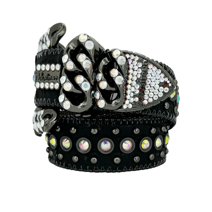 b.b. Simon Nikko Crystal Black/AB Crystal Belt