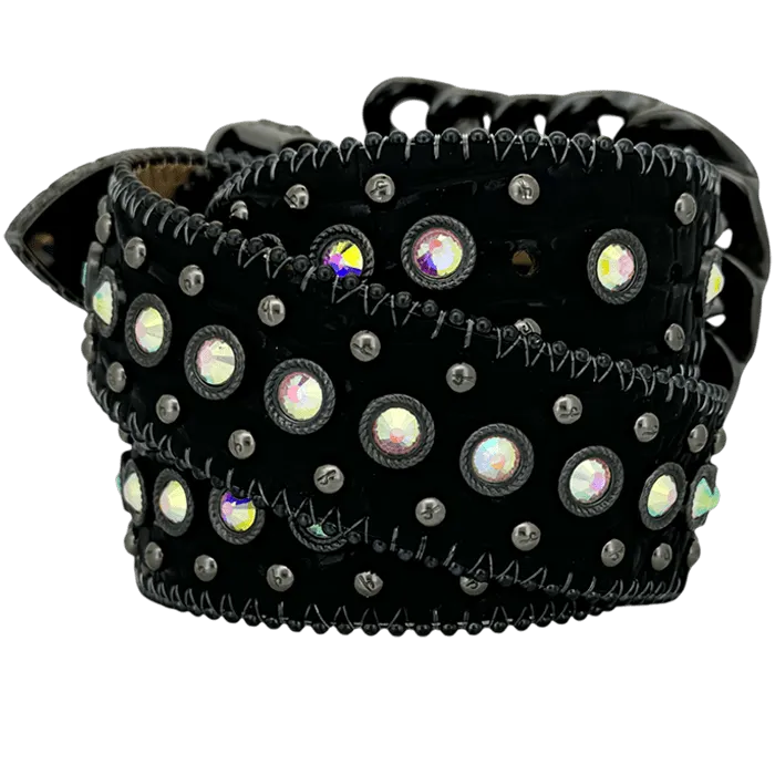 b.b. Simon Nikko Crystal Black/AB Crystal Belt