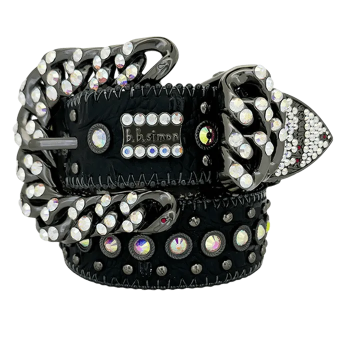 b.b. Simon Nikko Crystal Black/AB Crystal Belt