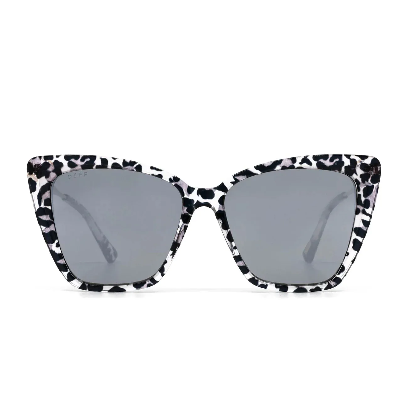 Becky II Clear Leopard Sunglasses