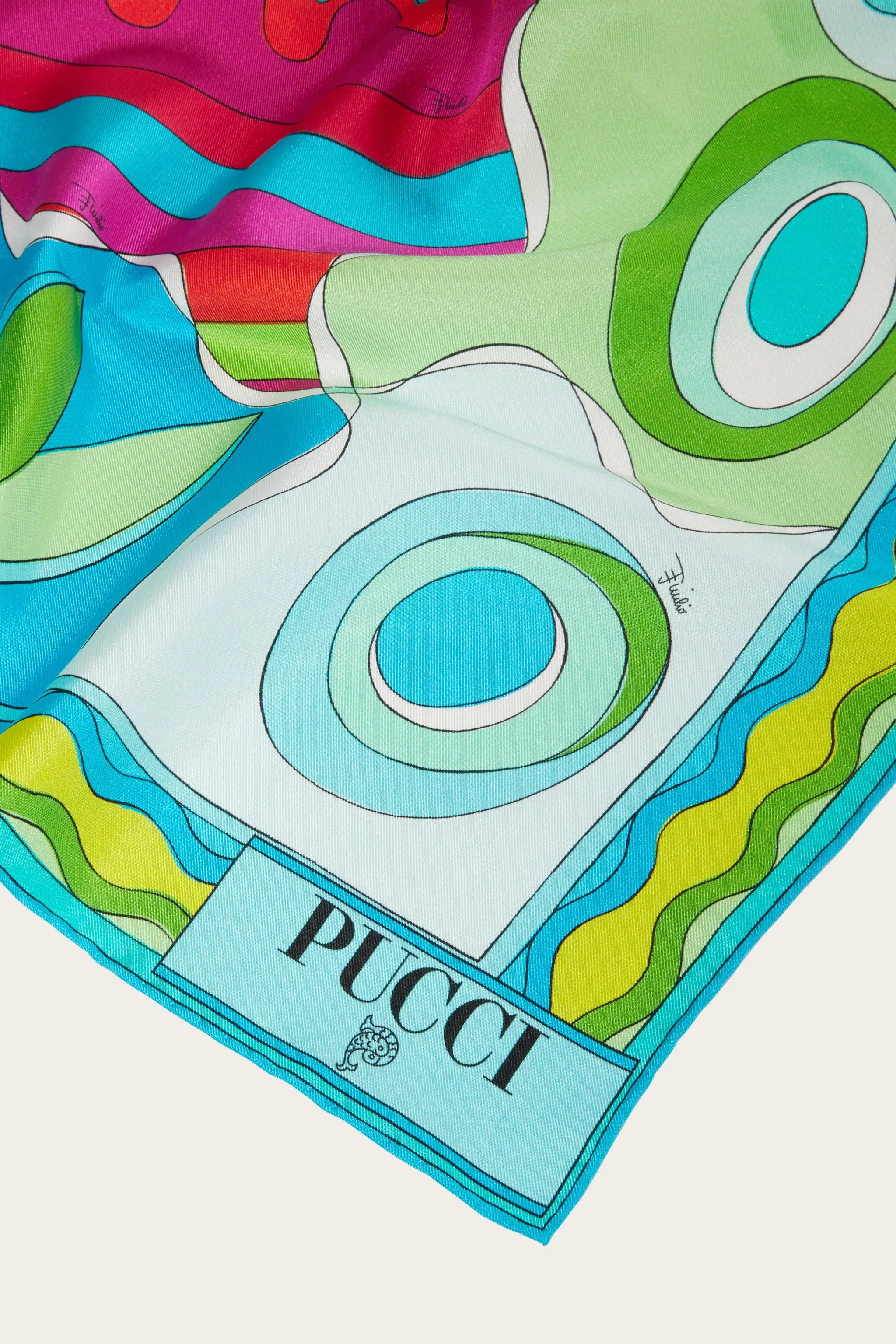 Bersaglio-Print Large Silk-Twill Carré