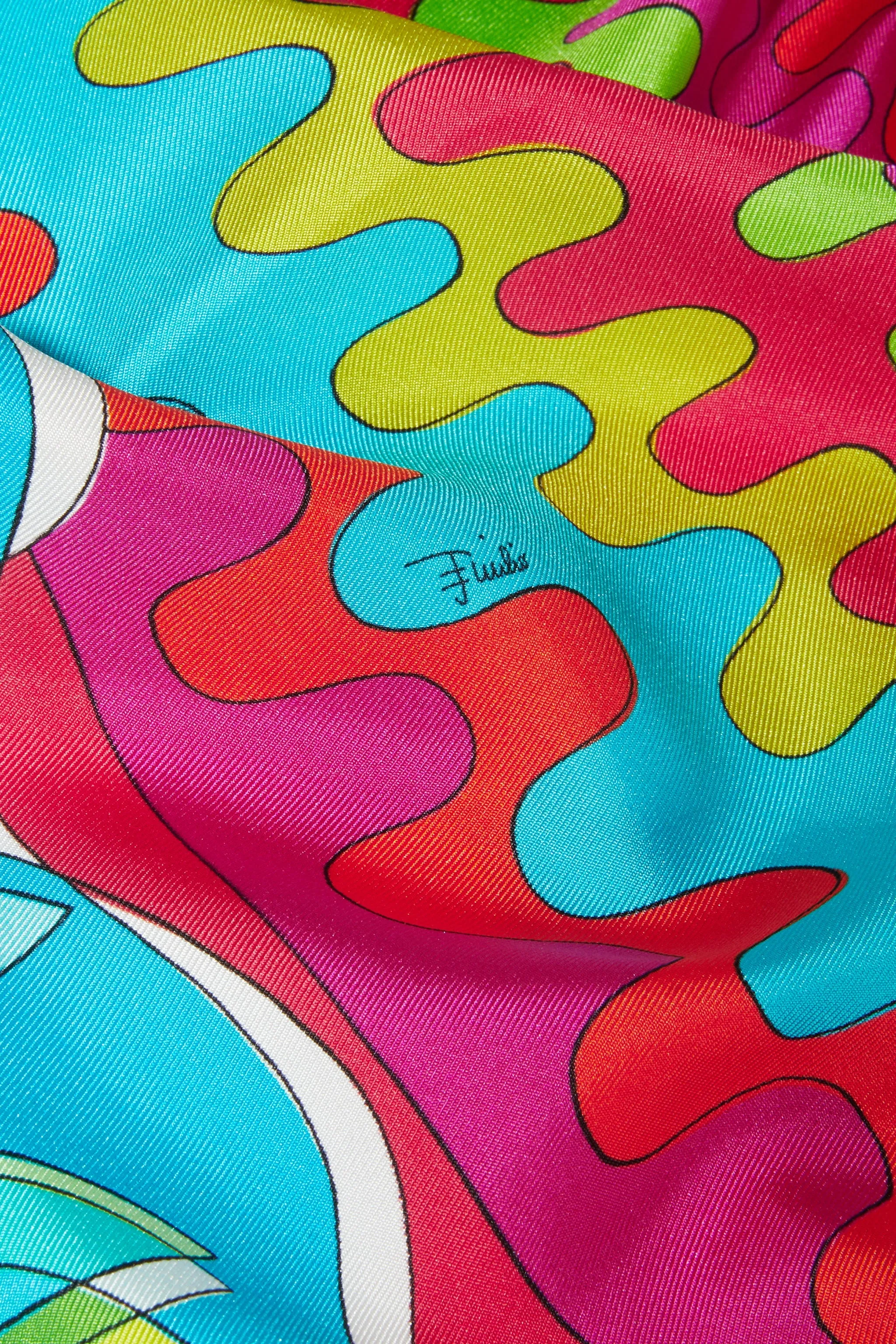 Bersaglio-Print Large Silk-Twill Carré