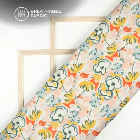 Bestselling Floral Digital Print Muslin Fabric