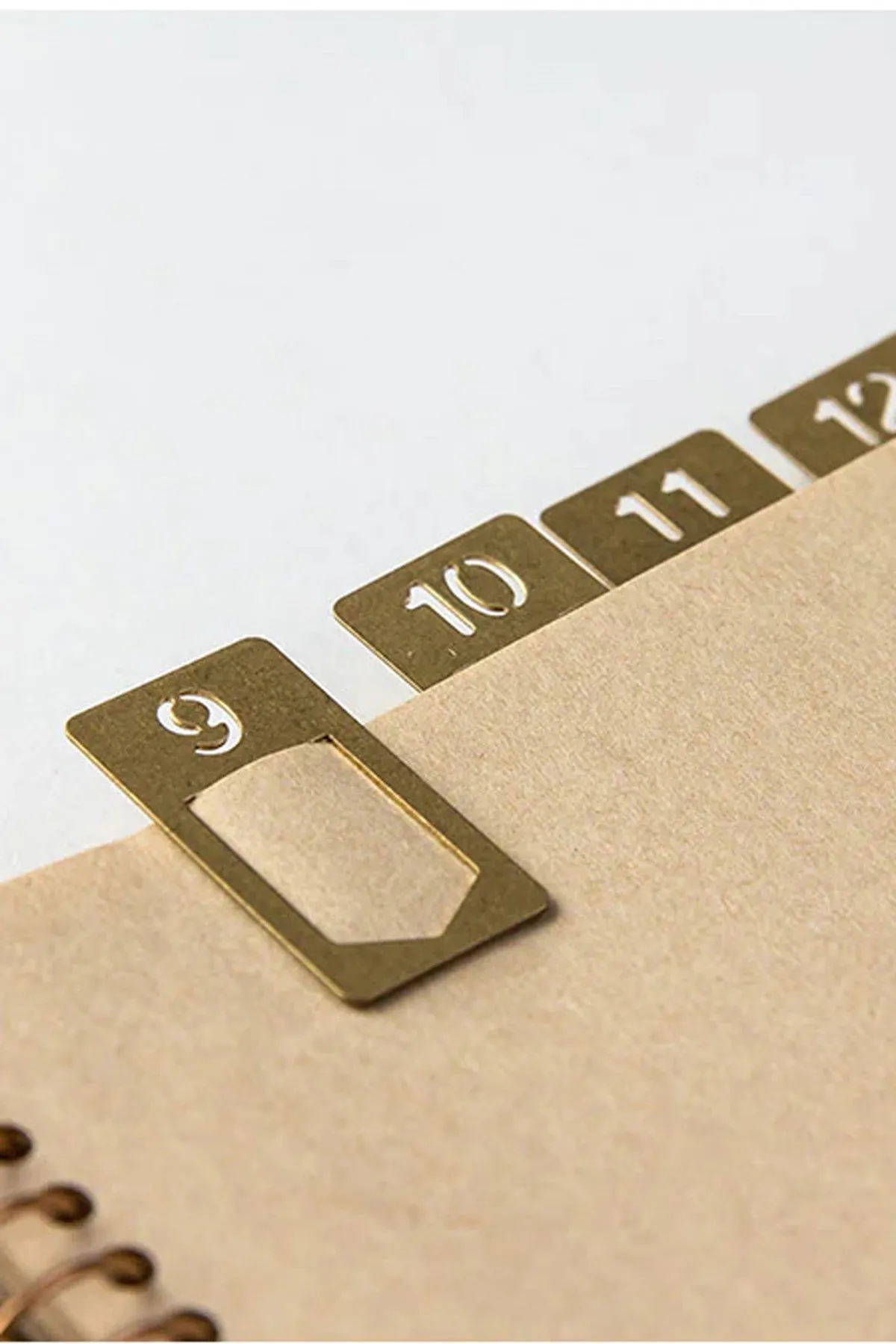 Brass Number Clips