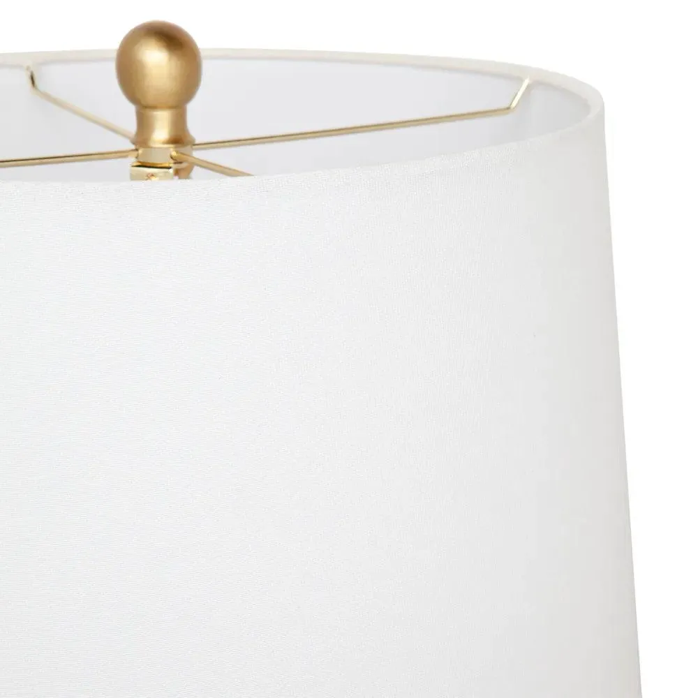 Brixton Table Lamp Gold and White 13325