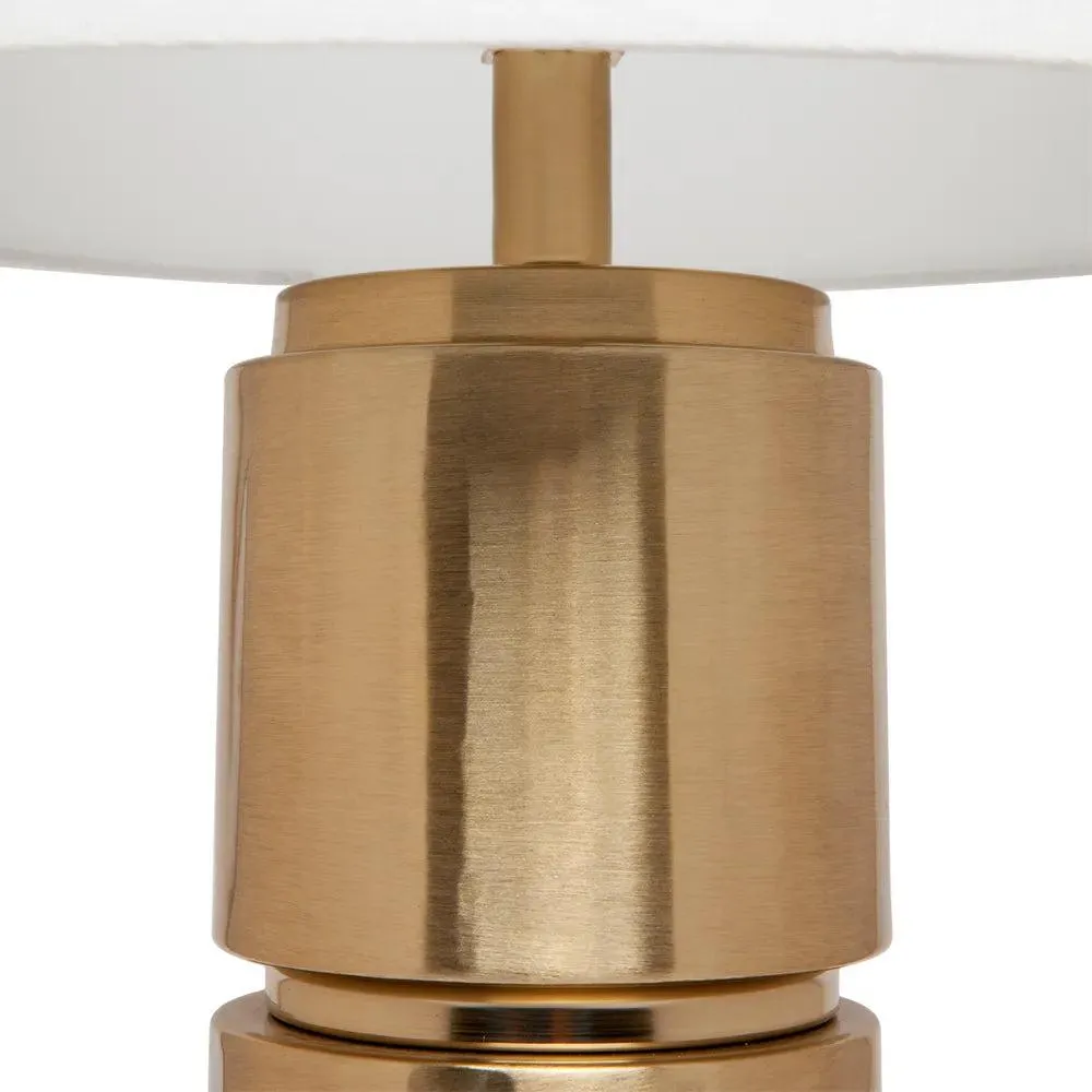 Brixton Table Lamp Gold and White 13325